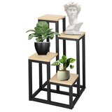 springos metalni stalak za cvijeće s 4 police 34 x 34 x 68 cm | shoptok.hr