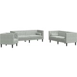  Set sofe 3 pcs Svjetlosiva Baršun | shoptok.hr