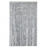  Zastor protiv muha sivi i crno-bijeli 118 x 220 cm od šenila | Eponuda.ba