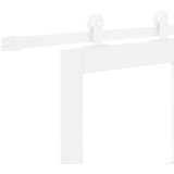 vidaXL Drsna vrata z kompleti strojne opreme 'ORKDAL'Bela trda lesena in steklena, Notranja vrata s steklom 'ORKDAL'Bela 86x211x4 cm | Shoptok.si
