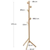 Kave Home Vješalica od masivne bukve u prirodnoj boji 46x170 cm Nadue – | shoptok.hr