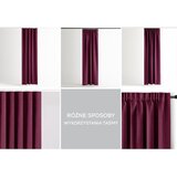 AmeliaHome curtain BLACKOUT color violet style classic tape type of material - textiles blackout 140x270 | shoptok.hr