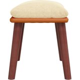  Tabure krem 45x29,5x35 cm od tkanine i umjetne kože | Shoptok.si