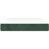  Vzmetnica z žepkasto vzmetjo temno zelena 120x220x20 cm žamet | Shoptok.si