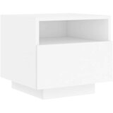  Noćni ormarić s LED svjetlima bijeli 40 x 39 x 37 cm | shoptok.hr