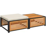  Vrtni stol s tabureom od masivnog bagremovog drva | shoptok.hr