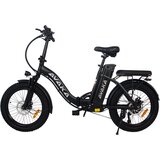 Avaka BZ20 Plus zložljivo električno kolo 500 W motor 48 V 15 Ah baterija - črna, (21960312) Cene