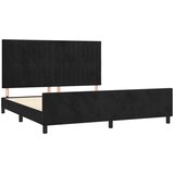  Okvir za krevet bez madraca crni 160x200 cm baršunasti | shoptok.hr