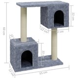  Penjalica za mačke sa stupovima za grebanje svjetlosiva 60 cm | shoptok.hr