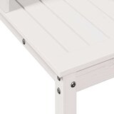  Miza za sajenje s policami bela 108x50x109,5 cm borovina | Shoptok.si