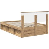 Krevetna konstrukcija Umjetnička hrastovina 135 x 190 cm | shoptok.hr