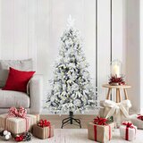 vidaXL Umjetno božićno drvce s nogom s stalakom Zelena 150 cm PE i PVC | shoptok.hr