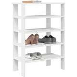 vidaXL Regal za čevlje bel 61x32x87,5 cm inženirski les | Shoptok.si