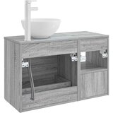  Set namještaja za kupaonicu 2 pcs Siva Sonoma Konstruirano drvo | shoptok.hr