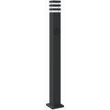  Vanjske podne svjetiljke sa utičnicom 3kom crne 110cm aluminij | shoptok.hr