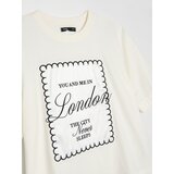Sinsay Pamučna majica s vezom i motivom Londona | shoptok.hr