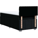 vidaXL Box spring postelja z vzmetnico črn 90x190 cm blago | Shoptok.si
