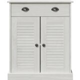 vidaXL Kupaonski ormar Bijela 68 x 34 x 80 cm Masivna borovina | shoptok.hr