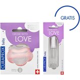 Curaprox baby duda 1/1, veličina 0, roze + držač za dude gratis | ePonuda.com
