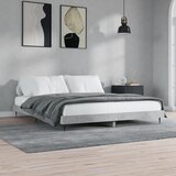  Okvir kreveta siva boja betona 120x200 cm od konstruiranog drva | shoptok.hr