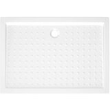  Podloga za tuširanje s točkicama bijela 70 x 100 x 4 cm ABS | shoptok.hr
