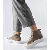 Gemre Green high platform sneakers Guerrino | Shoptok.si