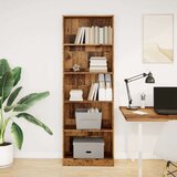 vidaXL Knjižna omara starinski les 60x24x176 cm inženirski les | Shoptok.si
