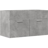 Ormarić za umivaonik siva boja betona 80 x 38,5 x 46 cm iverica | shoptok.hr