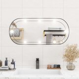  Zidno ogledalo s LED svjetlima 35x80 cm stakleno ovalno Cijene