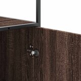  Visoka ploča smeđi hrast Konstruirano drvo i metal | shoptok.hr