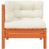  Kutna vrtna sofa s jastucima voštano smeđa od borovine | shoptok.hr