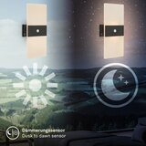 BRILONER 3888015 - led punjivo zidno svetlo sa senzorom aura LED/2,5W/5V 1800 mah crna | Eponuda.com