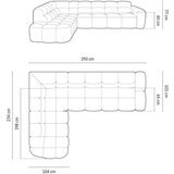 Micadoni Home Modra kotna sedežna garnitura Lisa – | Shoptok.si
