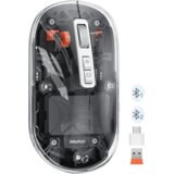 MeeTion Punjivi bežični bluetooth slim miš BTM005 providno crni | Eponuda.ba