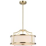 Open Design OR80889 - Luster na šipci STANZA 3xE27/15W/230V fi 42 cm mesing/bela Cene