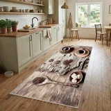 Staza za kuhinju 80x160cm sa gumenom podlogom – Kafa i kocke šećera, VKG-034