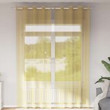 vidaXL Voile zavjese s ušicama 2 kom žute | shoptok.hr