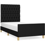  Okvir za krevet bez madraca crni 90x200cm od tkanine | shoptok.hr