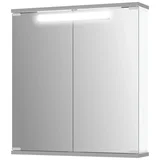 omarica z ogledalom cento 60 cm x 65 cm x 17 cm bela