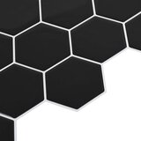  Heksagonska pločica 10 pcs Crna 30 x 30 cm Poliuretan i PET | shoptok.hr