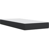  s oprugama i madracem crni 100x200 cm od umjetne kože | shoptok.hr