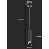  Viseća lampa na kablu 1xGU10/35W/230V 20 cm crna | Eponuda.com