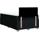 vidaXL Box spring postelja z vzmetnico črna 120x190 cm blago | Shoptok.si
