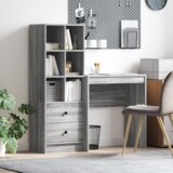 vidaXL stol s pohranom siva sonoma konstruirano drvo | shoptok.hr