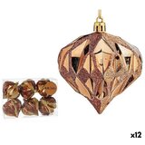  Set božićnih kuglica Dijamant Smeđa Plastika 8 x 9 x 8 cm (12 kom.) Cijene
