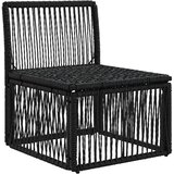 SOFA bez naslona Crna poliratan | shoptok.hr