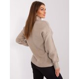 Wool Fashion Italia Sweater-AT-SW-23401.97P-dark beige | Shoptok.si
