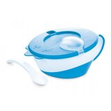  Nadalje, otroška prehranska posoda z žličko, modra, Canpol, 31/406, 1 kos, (21953328) | Shoptok.si