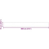 Balkonska pregrada crvena 75x800 cm 100% poliester Oxford | Eponuda.com