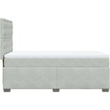 Box spring krevet s madracem svjetlosivi 100x200 cm baršunasti | shoptok.hr